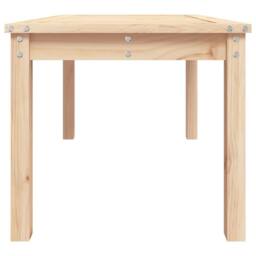 Berkfield Home Garden Table 82.5x50.5x45 cm Solid Wood Pine in Light Tan - thumbnail 6