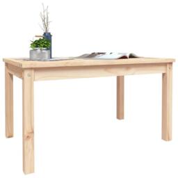 Berkfield Home Garden Table 82.5x50.5x45 cm Solid Wood Pine in Light Tan - thumbnail 4