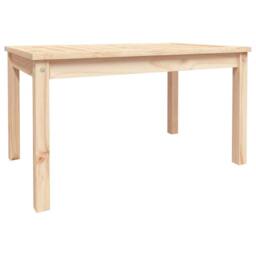 Berkfield Home Garden Table 82.5x50.5x45 cm Solid Wood Pine in Light Tan - thumbnail 3