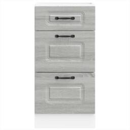 Berkfield Home Kitchen Base Cabinet Kalmar Grey Sonoma Engineered Wood - thumbnail 4
