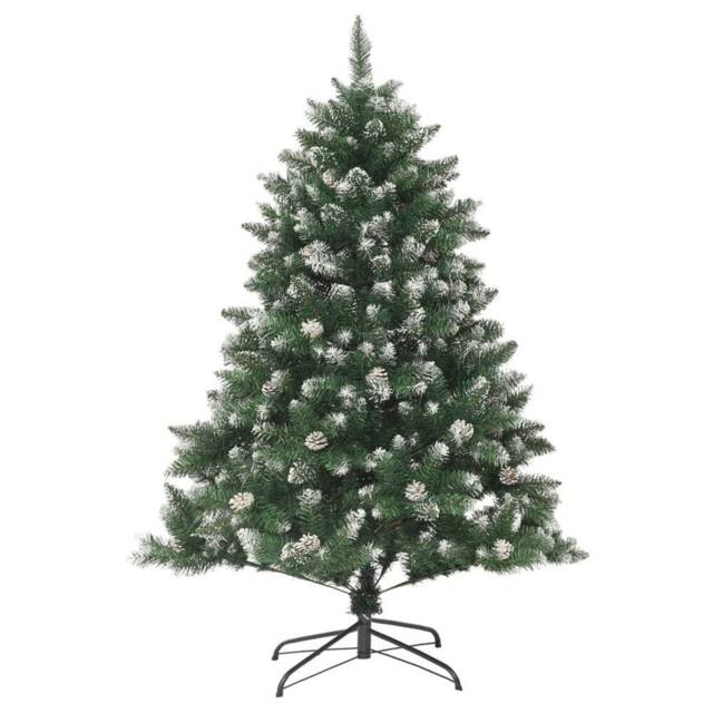 Berkfield Home Artificial Christmas Tree with Stand 150 cm PVC in Green - image 1