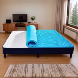 GAVENO CAVAILIA 7 Zone Luxury Relaxing Mattress Topper in Blue - Size: King - thumbnail 6