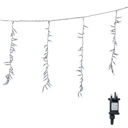 Samuel Alexander 4.8m x 0.5m 425 LED Frosted Cluster Curtain Christmas Lights in White - thumbnail 8