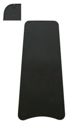 MirrorOutlet Black Metal Trapezoid Shape Framed Garden Wall Mirror (180CM X 85CM) - Size: 1 Pack - thumbnail 3