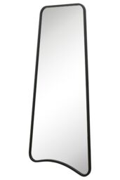MirrorOutlet Black Metal Trapezoid Shape Framed Garden Wall Mirror (180CM X 85CM) - Size: 1 Pack - thumbnail 6