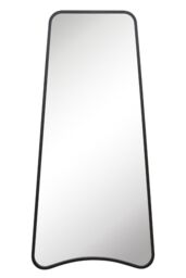 MirrorOutlet Black Metal Trapezoid Shape Framed Garden Wall Mirror (180CM X 85CM) - Size: 1 Pack - thumbnail 5