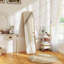 STILVORA Full Length Mirror 160 x 40 cm Free Standing Gold - thumbnail 2