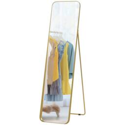 STILVORA Full Length Mirror 160 x 40 cm Free Standing Gold - thumbnail 5