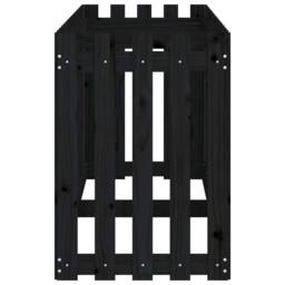 Berkfield Home Garden Raised Bed with Fence Design Black 200x50x70 cm Solid Wood Pine - Size: 200 x 50 x 70 cm - thumbnail 6