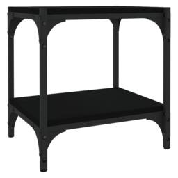 Berkfield Home TV Cabinet Black 40x33x41 cm Engineered Wood & Steel - Size: 40 x 33 x 41 cm
