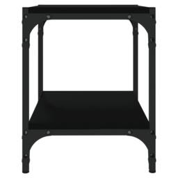 Berkfield Home TV Cabinet Black 40x33x41 cm Engineered Wood & Steel - Size: 40 x 33 x 41 cm - thumbnail 6