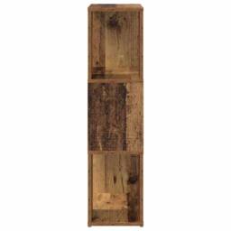 Berkfield Home Entertainment Centre Old wood Engineered wood 60 x 24 x 94 cm in Brown - thumbnail 6