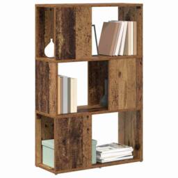 Berkfield Home Entertainment Centre Old wood Engineered wood 60 x 24 x 94 cm in Brown - thumbnail 3
