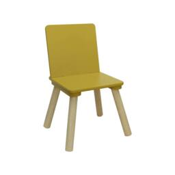 sweeek Children's square table with 2 chairs pine legs in Yellow - thumbnail 7