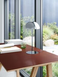 Nordlux Modern Indoor Table Lamp Silver Metal E14 Dome Shade - Mains Powered, IP20 - thumbnail 3