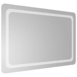 Berkfield Home LED Bathroom Mirror 90x60 cm in Clear - thumbnail 4