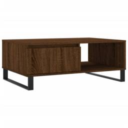 Berkfield Home Decorative Coffee Table Brown Oak 90x60x35 cm Engineered Wood - Size: 90 x 60 x 35 cm - thumbnail 3