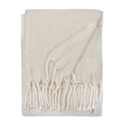 Wylder Nature Isla Woven Tasselled Throw in Cream - Size: 130 cm x 180 cm - thumbnail 3
