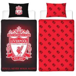 Liverpool FC Reversible Duvet Set in Red - Size: Single - thumbnail 4