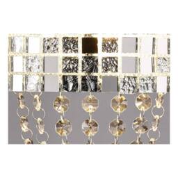 Netlighting Camden Wall Lamp 2 Light G9 Polished Chrome Mosaic Glass Crystal in Grey - thumbnail 7