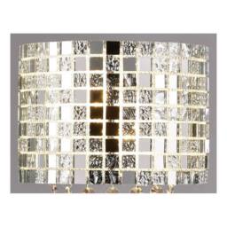 Netlighting Camden Wall Lamp 2 Light G9 Polished Chrome Mosaic Glass Crystal in Grey - thumbnail 4