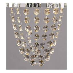 Netlighting Camden Wall Lamp 2 Light G9 Polished Chrome Mosaic Glass Crystal in Grey - thumbnail 5