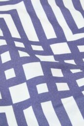 Homescapes Geometric Digitally Printed Cotton Duvet Cover Set in Indigo - Size: Double - thumbnail 3