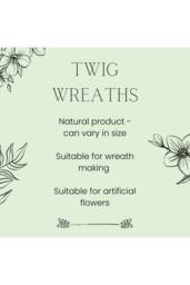 KDMD Natural Willow Wreath 40cm Peach - thumbnail 3