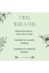 KDMD Natural Willow Wreath 40cm Peach - thumbnail 5