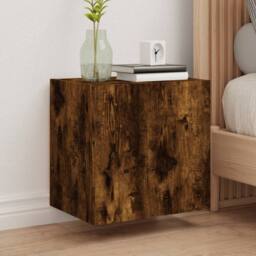 Berkfield Home TV Wall Cabinet Smoked Oak 40.5x30x40 cm Engineered Wood in Brown - thumbnail 2