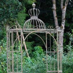 Ascalon Design Ltd Ornate Archway - L153 x W62 x H290 cm - Antique Blue Rust in Grey - thumbnail 2