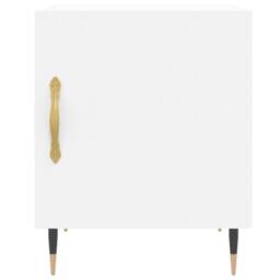 Berkfield Home Bedside Cabinets 2 pcs White 40x40x50 cm Engineered Wood - Size: 40 x 40 x 50 cm - thumbnail 5