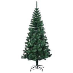 Berkfield Home Artificial Christmas Tree with Iridescent Tips Green 120 cm PVC - thumbnail 1