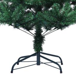 Berkfield Home Artificial Christmas Tree with Iridescent Tips Green 120 cm PVC - thumbnail 6