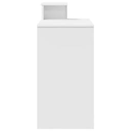 Berkfield Home White Computer Desk White Chipboard Standard Storage - thumbnail 7