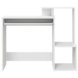 Berkfield Home White Computer Desk White Chipboard Standard Storage - thumbnail 6