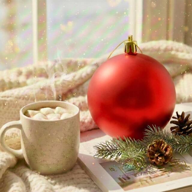 Shatchi 20cm Mat Christmas Bauble - Premium Bauble & Home Décor Ornament in Red - Size: 20 cm - image 1