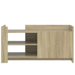 Berkfield Home Coffee Table Sonoma Oak 100x50x50 cm Engineered Wood in Brown - Size: 100 x 50 x 50 cm - thumbnail 4