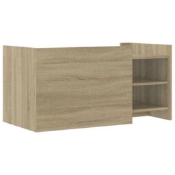Berkfield Home Coffee Table Sonoma Oak 100x50x50 cm Engineered Wood in Brown - Size: 100 x 50 x 50 cm - thumbnail 6