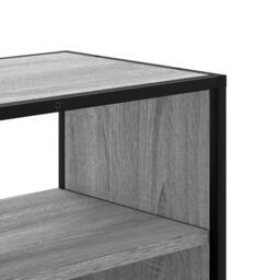 Berkfield Home TV Cabinet Grey Sonoma 100x31x39.5 cm Engineered Wood & Metal - thumbnail 8