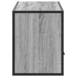 Berkfield Home TV Cabinet Grey Sonoma 100x31x39.5 cm Engineered Wood & Metal - thumbnail 5