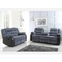 Furniture 786 Rio Fabric Recliner 3 & 2 Seater Sofa Set - thumbnail 2
