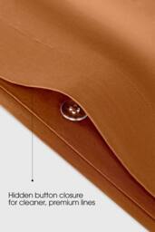 Bedable Sateen Bedding Bundle (Bedding Set + Duvet + 2 Pillows) in Terracotta - Size: Double - thumbnail 6