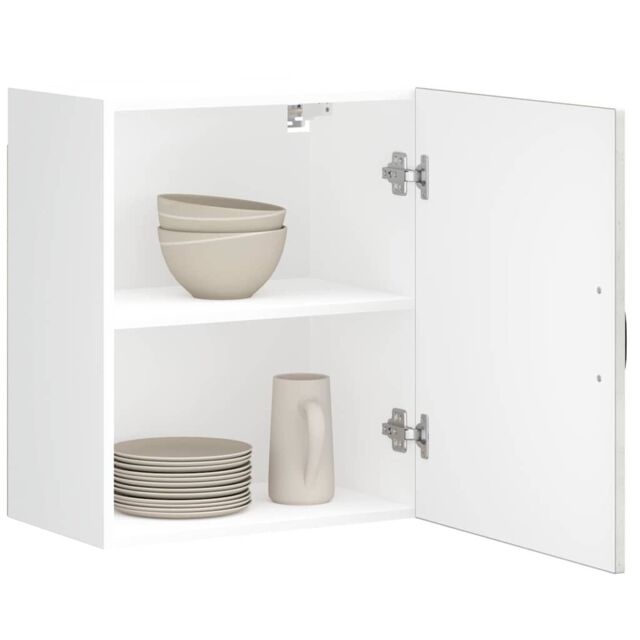 Berkfield Home Kitchen Wall Cabinet Lucca Concrete Grey Engineered Wood - image 1