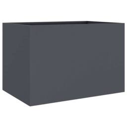 Berkfield Home Planter Anthracite 62x40x39 cm Steel in Charcoal - Size: 62 x 40 x 39 cm - thumbnail 7