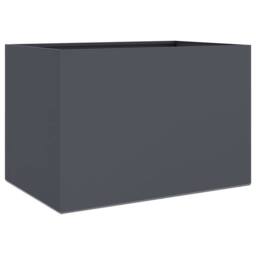 Berkfield Home Planter Anthracite 62x40x39 cm Steel in Charcoal - Size: 62 x 40 x 39 cm - thumbnail 3