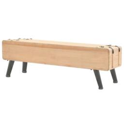 Berkfield Home TV Cabinet Solid Fir Wood 120x33x35 cm in Brown - Size: 120 x 33 x 35 cm - thumbnail 4