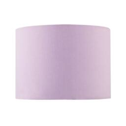 Happy Homewares Lilac Cotton Drum Lamp Shade with Inner White Floral Pattern Lining - Size: 10 inches - thumbnail 4