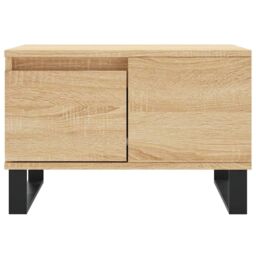 Berkfield Home Coffee Table Sonoma Oak 55x55x36.5 cm Engineered Wood in Brown - thumbnail 5