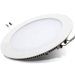 ENER-J Pack of 10 18W Recessed Round LED Downlight 220mm Diameter, 4000K in White - thumbnail 1